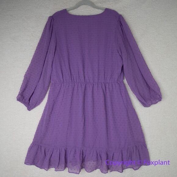New! City Chic Wild Dobby Dress  lilac purple,  women plus‎ size 18 - Picture 10 of 16